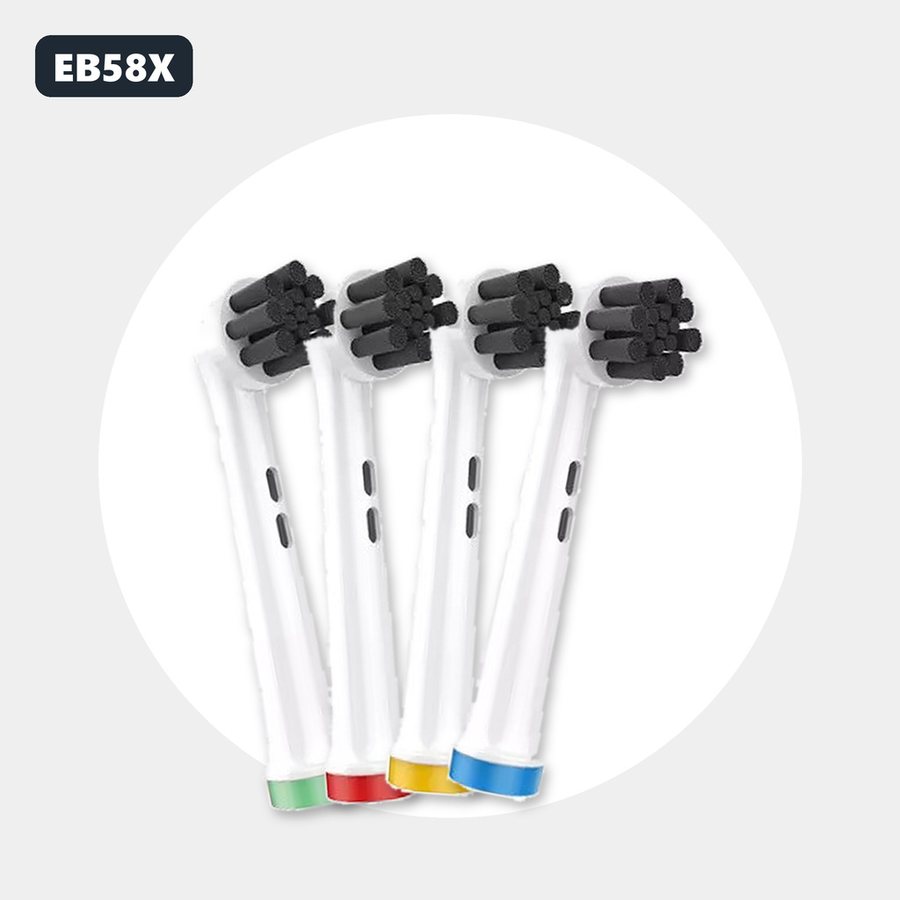 Đầu bàn chải NITESA EB58X – Than tre, lông đen
