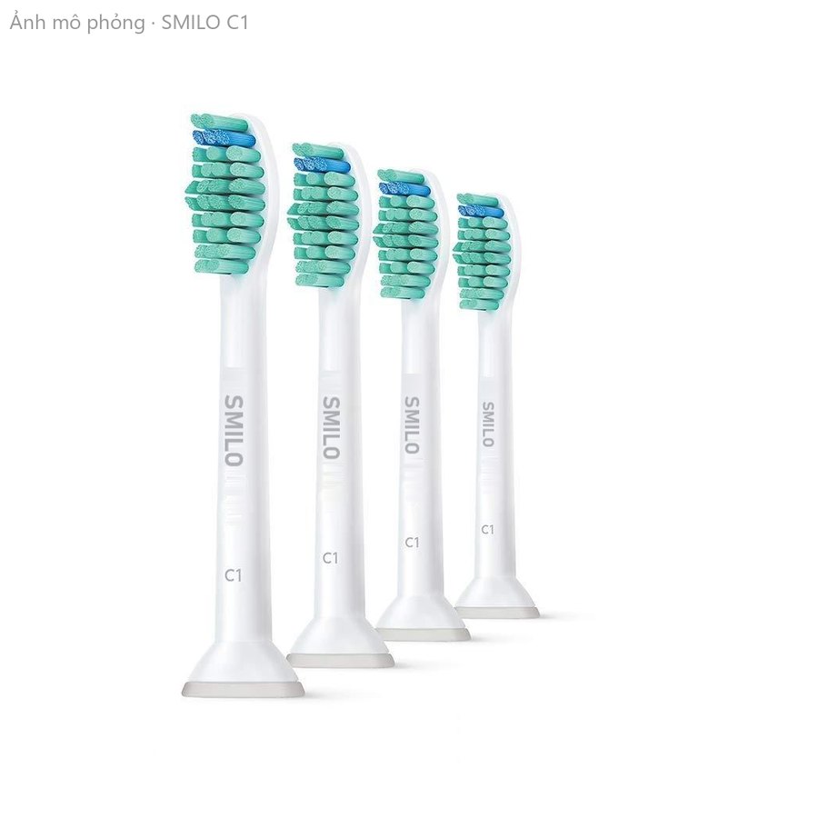 Đầu bàn chải NITESA cho máy Philips Sonicare – kiểu C1, chải cơ bản (ảnh mô phỏng)